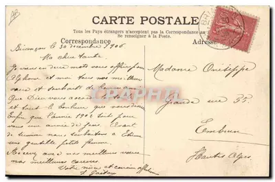 Crote de Ski de Briançon — Linha de Esquiadores Atirando de Joelhos — Papeterie des Alpes, Eug. Robert, Grenoble — Verso