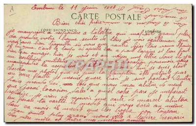Soldado francês em ação — Nos Diaboles Bleus — Editor EID, número de série não visível — Verso