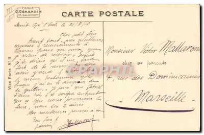 Criança soldado — caricatura militar — G. Morinet — Verso