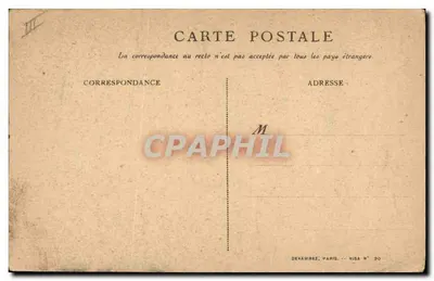 Soldat en action — illustration d'un soldat criant 'On les aura !' — éditeur DEVAMBEZ, Paris, Visa N° 30 — Achterkant