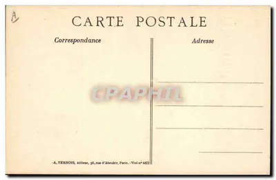 Armee Land und Marine — Allgemeiner Mobilisierungsbeschluss — A. Ternois, Verlag, Paris — Rückseite