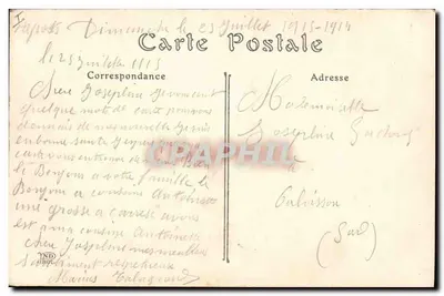 Henry Lombard — Aux Armes — Le 2 Août 1914 — n° 2772 — Rewers