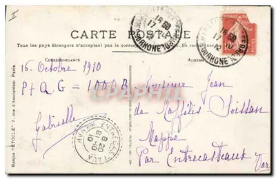 Statua Sambre-et-Meuse — Salon 1910 — J. BÉRENGIER — Rewers
