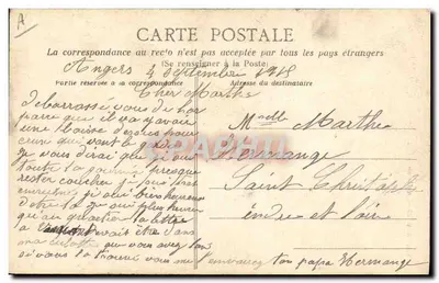 Angers — Al lavatoio — Edizione Anglard-Nozais, Nantes — Verso