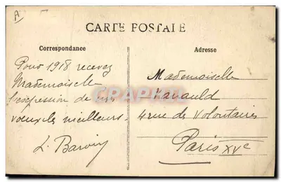 Jovem Menina das Proximidades de Chef-Boutonne (Deux-Sèvres) — Em Polton — Verso