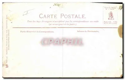 La Trombe — scène de mer agitée — éditeur Raphaël Tuck & Fils, Paris, série 350 — Verso