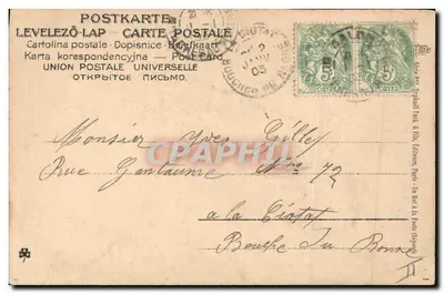 Feest van het Goede Jaar — 1903 — Uitgever: Levelezö-Lap — Achterkant