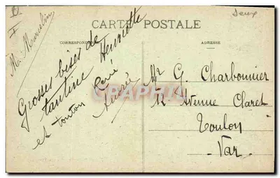 Fouras - La Grande Plage y las Cullaioles — Marcel Delboy, fototipia, Burdeos — Reverso