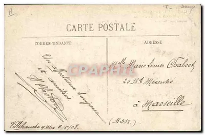 Carnaval de Nice 1908 — Os Malefícios do Jogo de Loto — Guende fot. Marselha — Verso