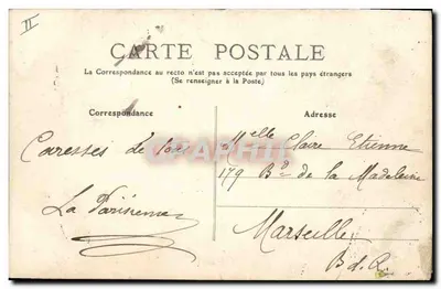 Jogos de Crianças sob as Árvores — Vista artística — Coleção F. Fleury, n° 110 — Verso