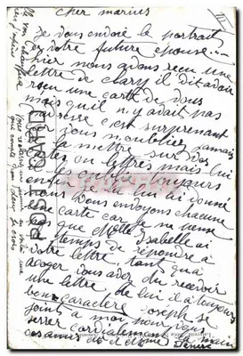 Mariage — scène comique avec marié et mariée — éditeur MELLÉ — Rückseite