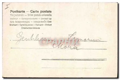 Żółte kwiaty — ilustracja — Karta pocztowa uniwersalna — Rewers