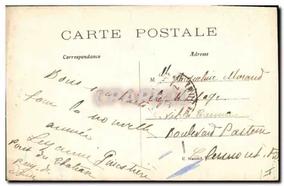 Arranjo de margaridas — editor C. Maucult, número de série não visível — Verso