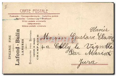 Ryba – czerwona i żółta kwiat pomyli – Sklep spożywczy Lafond-Bulin, Langres — Rewers