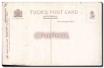 Flores de jasmim e abelhas — Tuck's Post Card n° 9651 — Verso