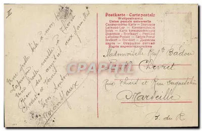 Dziewczyna grająca na harpie — seria S.954/5 — wydawca nieznany — Rewers
