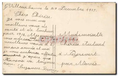 Bambino con maiale — auguri di buon anno — editore PD n°3375 — Verso
