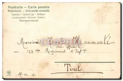 Bambino fabbro con maiali — editore W. 5392 — Verso