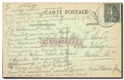 A Vanoise (Maurienne) — A Ponta da Grande Motte — Descida dos Alpinos de Entre-Deaux-Eaux — Coleção L. Grimal - Chambéry — Verso