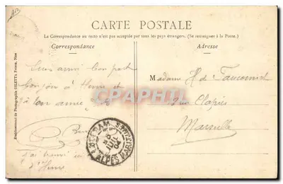 Bateria alpina em estrada, retorno das Alpes — Edição Giletta, fot. Nica, n° 1526 — Verso