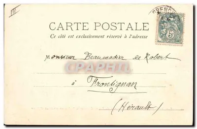 Env. da Gde. Chartreuse. Passage do Frou. Chasseurs-Alpins em marcha de Inverno — Papeterie des Alpes Eug. Robert, Grenoble, n°13 — Verso