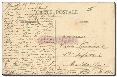 Chasseurs Alpins et Lac des Alpes — vue alpine avec reflet des montagnes — éditeur L. Duvall & Cie, n° 1767 — Verso