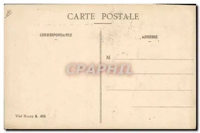 Desfile de um Batalhão de Caçadores Alpinos — Alta Alsácia — Visé Nancy A. 484 — Verso