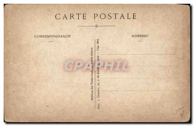 Alsace-Lorraine — carte historique avec carte géographique et texte sur la réunification — Édition J. Cussac, Paris — Verso
