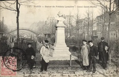 Paris — Tượng đài Frédéric Lemaître — Kênh Saint-Martin