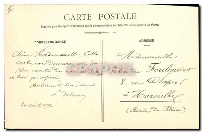 Um Beijo de uma Pequena Sablaise — Les Sables d'Olonne — Edição das Novas Galerias - N° 143 — Verso