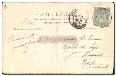 L'elegante Sablaise — Collection Lucien Aminaud, Sables-d'Olonne — N° 1585 — Verso
