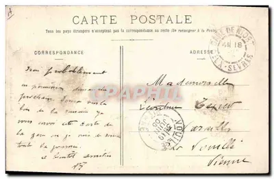 A Sablaise fazendo a rede — Sables-d'Olonne — Coleção Édouard Amiard, N° 4373 — Verso