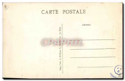 Les Amoureux Sarthois — Série 7 — Imp. A. Dolbeau, 6, rue Airway, Le Mans — Verso