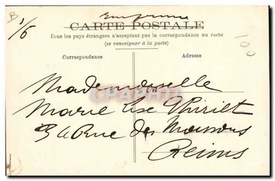 Especialidades da Sarthe — Cavaleiro Francês — Fototipo J. Bouveret, Le Mans — Verso