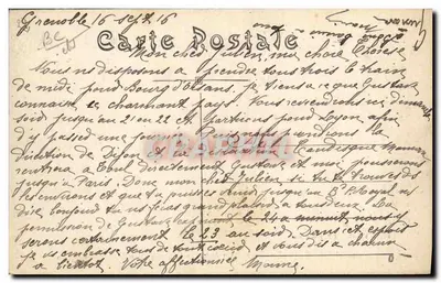 Grenoble — Gra w boules na esplanadzie i Czapka Nera — Cl. A. V. Coll. L.P. Grenoble, n° 742 — Rewers