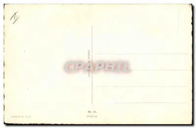 Dziecko grające w krolowa — scena z cyrku — M.D. Paryż, seria n°110 — Rewers