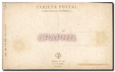 Mulher com mantilha — R. Mir — Edições Victoria, N. Coll Salièri, Barcelona — Verso