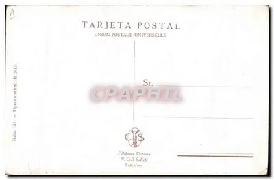 Mulher com véu — R. Mir — Edições Victoria, N. Coll Suletí, Barcelona — Verso