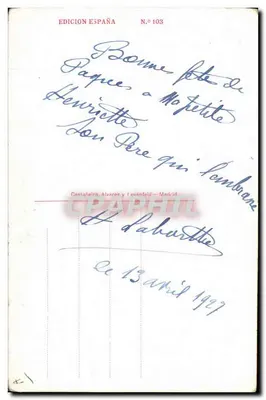 Mulher com véu decorado — rosas — edição espanhola n°103 — Verso