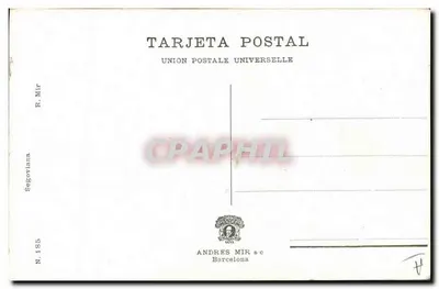 Frau im orientalischen Kleid — Ansicht von Sevilla — R. Mir, N. 185 — Rückseite