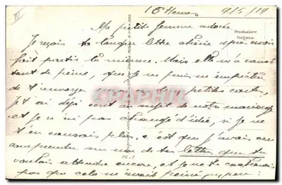Femme en robe rose et chapeau — scène de jardin — éditeur 'Produzione Italiana' n°70-1 — Achterkant