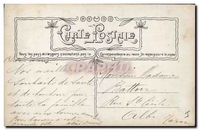Pansée fioletowa — wydanie H. Mennel — n°3966 — Rewers