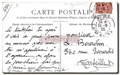 Ménagerie Franco-Belge — Dompteur Camillius et ses Élèves Mlle Rosina et Victoria — éditeur G. GÉLE, Rouen — Verso