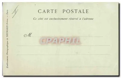 Dziecko i ogromna tuba — scena studia — Imp. Phot. Neurdein Frères — Paris — Rewers