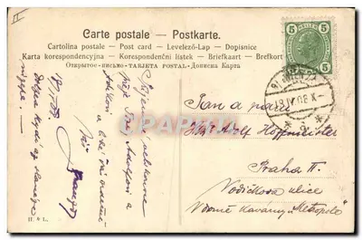 Bambino che tiene un coniglio — cartolina di Pasqua — editore non visibile — Verso