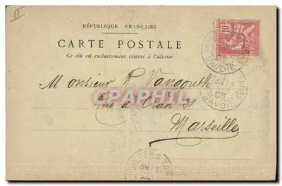 Pausa na estrada (Savoia) — 158º de linha — Imp. Ducloz, Moutiers — Verso