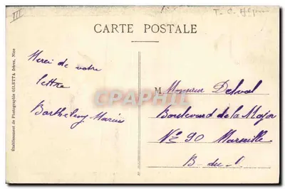 Bateria Alpina no Bivouac — Acampamento — Edição Giletta, fot. N° 1515 — Verso