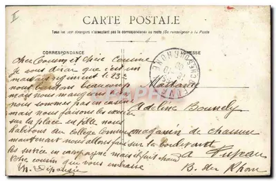 Chasseurs Alpins — Soldado em uniforme — AMS 684 — Verso