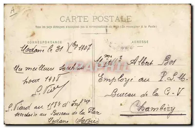 Nelle Alpi - Un Ufficio Fotografico — E. Reynaud Editore Chambéry, n°1782 — Verso