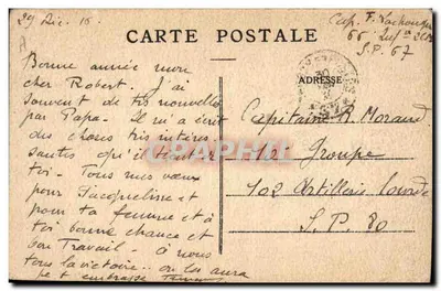 Soldados a cavalo — ilustração — M. Crête, 1916 — Verso